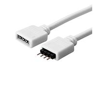 SIENOC 2.5m Cavo di Prolunga Striscia LED RGB Prolunga Nastro LED Cavo Estensione Banda LED 4 Pin LED Strip Extension Cable Estensore Connettore per RGB 5050 3528 2835 LED Strip, Bianco
