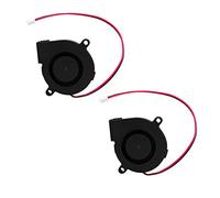SIENOC 2Pz Ventilatore DC 12V per stampante 3D, ventola di raffreddamento brushless mini ventilatore, eccellente per il dissipatore di calore raffreddamento a caldo, accessori per stampanti 3D,Nero