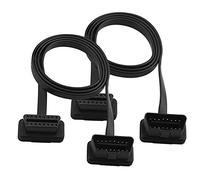 SIENOC 2xOBD2 OBD-II Cavo di prolunga, 16 Pin OBD2 Maschio a Femmina Cavo con connettori ad Angolo 0.95m per i Veicoli