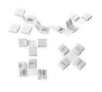 SIENOC 4 Pin del connettore Striscia di LED connettore L/I/T/X-Forma Adattatore del connettore per Luce di Striscia di SMD 5050 3528 RGB LED Strip, Confezione di 10