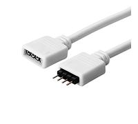 SIENOC Striscia LED RGB Prolunga Nastro 4 Pin Banda Estensione Cable Connettore per 5050 3528 2835 LED Strip, Bianco