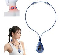 Sienova Lymphatic Drainage Device - 2025 New EMS Neck Acupoints Massager Device,Lymphatic Drainage Massage for Neck,Portable Lymphatic Relief Neck Massager,5 Modes Intelligent Neck Massage (Blue)