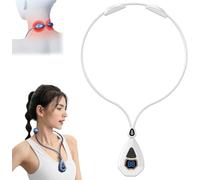 Sienova Lymphatic Drainage Device - 2025 New EMS Neck Acupoints Massager Device,Lymphatic Drainage Massage for Neck,Portable Lymphatic Relief Neck Massager,5 Modes Intelligent Neck Massage (White)