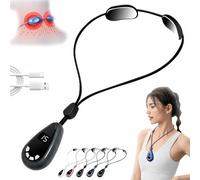 Sienova Lymphatic Drainage Device,Sienova Portable Lymphatic Drainage Device,Neck Acupoints Massager Device,5 Modes Intelligent Neck Massage,15 Gears Portable Lymphatic Relief Neck Massager (Gray)