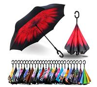 Siepasa Mascherina a doppio strato con manico a forma di C, anti-UV, impermeabile, antivento, per uso esterno