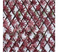 Siepe artificiale Acero in polietilene con traliccio 1x2 m rosso Acero rosso