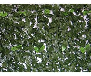 SIEPE ARTIFICIALE BRIXO EVERGREEN LAURO con supporto rigido posteriore