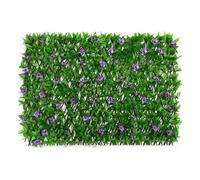 Siepe Artificiale Con Fiori, Siepe Finta Per Recinzione, Edera Artificiale, Schermatura Da Giardino Per La Privacy, Decorazione Da Parete Per Cortile Patio, 40x200cm