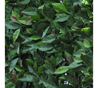 Siepe artificiale con foglie 3D Panel Photinia H 0,5 m x L 1 m verde Rosso-verde