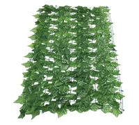 siepe artificiale da esterno Pannello da parete con foglie verdi artificiali 1 m x 50 cm, finta recinzione for la privacy, decorazione giardino for balcone, traliccio di finte, verde for esterni