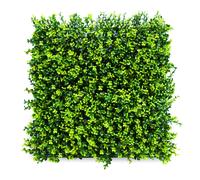 Siepe Artificiale Da Parete Bosso, Pannello Componibile 50x50 cm Confine Siepi a