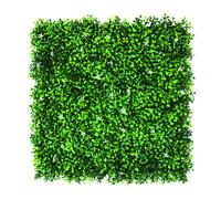 Siepe Artificiale Da Parete Mod. Bosso Fiorito 50x50 Cm - Confine Confine Arredo