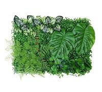 Siepe Artificiale Decorativa, 40x60 Cm Buxus Pannello Sintetica Pianta di Bosso Foglie Sintetiche Sfondo Muro di Piante Finte per Decorazione E Schermatura