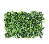 Siepe artificiale decorativa in foglie artificiali, 6 pezzi, verde, 40 x 60 cm, per la privacy del giardino, aspetto naturale in PE, facile da pulire e flessibile