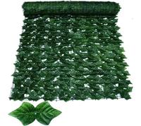 Siepe artificiale di edera recinzione per la privacy, foglia verde, decorazione per balcone, per casa e giardino, 100 x 300 cm, piante artificiali per una maggiore privacy e fascino estetico