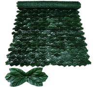 Siepe artificiale di edera recinzione privacy 100 x 300 cm, foglia verde, decorazione per balcone, perfetta per la copertura dei bordi del giardino di casa e paesaggistica.