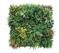 Siepe artificiale Ecuador verticale in polietilene 1x1 m verde