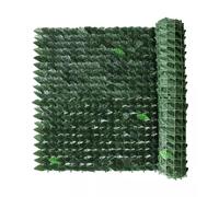SIEPE ARTIFICIALE ESSENZA IN PVC CON FOGLIE LAURO 300X100 CM