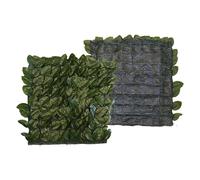 SIEPE ARTIFICIALE 'FOGLIE DI LAURO CON RETE' mt 1,5 x 3 - LIF