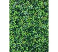 Siepe artificiale Irlanda verticale in polietilene 1x1 m verde