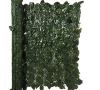 Siepe artificiale Laurel Verde scuro Recinzione Balcone Giardino 100x300 cm EV