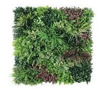 Siepe artificiale Nicaragua verticale in polietilene 1x1 m verde