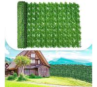 Siepe Artificiale Per Balconi,rotolo di siepe artificiale,pannello di schermatura per la privacy del giardino Decorazione di foglie di vite, pannello di recinzione a parete(Size:1x8m/3.28x26.25ft)