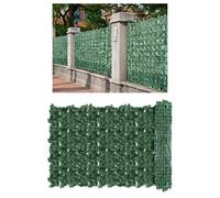 Siepe Artificiale Siepe Finta per Recinzione Balcone Edera Sintetica Anticaduta