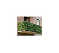 SIEPE ARTIFICIALE SINTETICA 1X3 METRI ROTOLO RETE FOGLIE EDERA VERDE PER BALCONE