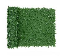 Siepe Artificiale Super Coprente in Rotolo Con Rete Anticaduta Frangivento Foglia Di Edera Ornamentale Sintetica per Balcone Giardino Terrazzo e Recinzione Verde (1.5 x 12 M)