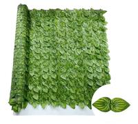 Siepe artificiale verde per la privacy, per esterni, balcone, giardino, 100 x 300 cm, siepe finta per la decorazione della casa, resistente ai raggi UV, facile da installare