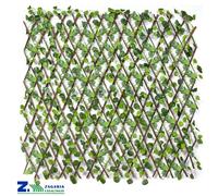 SIEPE EDERA STECCATO BAMBU' CON FOGLIE ARTIFICIALI ESTENSIBILE