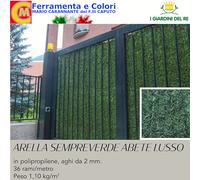 Siepe Finta 1,5 x 3 M Arella Verde ABETE LUSSO Sintetica Supporto Recinzione