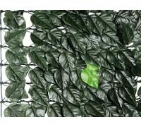 SIEPE SINTETICA PER RECINZIONI SPORTIVE A FOGLIE 1X20 MTL. VERDE SCURO