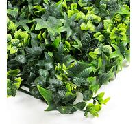 Siepe Sintetica Sempreverde Mix Edera Ilex Lonicera 50x100cm STI