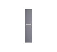 Sieper I Libato Armadietto alto per bagno, 35 x 160 cm, sospeso, molto capiente, sottile, grigio artico lucido