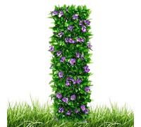 Siepi Artificiali - Pannello Murale Espandibile Con Finta Vegetazione, Pannello Murale Con Sempreverde | Recinzione Esterna Per Balcone, Patio, Giardino, Terrazza, Appartamento, Arte, Cimitero,