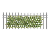 Siepi artificiali - Rotolo di siepe artificiale | Recinzione espandibile per la privacy | Pannello decorativo per recinzione | Decorazione per giardino, soggiorno, giardino, balcone