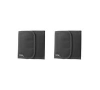 Siepificius Custodia per filtro a 3 scomparti per Cokin serie P o 58 62 77 25-82 mm, Set da 2 (nero), 12x12.5x2cm, come descrizione