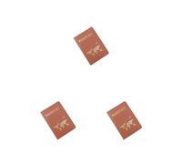 Siepificius Custodia protettiva per passaporti con controllo di sicurezza, 10 pezzi, colore rosa, Set da 3 (caffè), as description, come descrizione