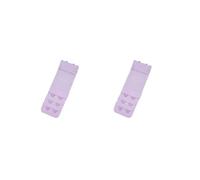 Siepificius Estensori per reggiseno con fibbia a 2 ganci accessori multicolore fascia allungata sostituzione 3 file biancheria intima bianca, Set da 2 (viola chiaro), as description
