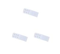 Siepificius Estensori per reggiseno con fibbia a 2 ganci accessori multicolore fascia allungata sostituzione 3 file biancheria intima bianca, Set da 3 (bianco), as description