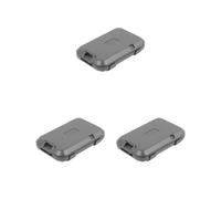 Siepificius Porta carte di credito, portatile, per carte d'identità, carte di credito, grigio scuro, 11 x 7,1 x 2,2 cm, Set da 3 (grigio scuro, 11 x 7,1 x 2,2 cm), 11x7.1x2.2cm, come descrizione