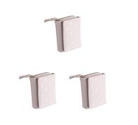 Siepificius Portafoglio da donna alla moda a tre ante carino multi-slot portafogli in pelle portamonete portamonete borsa regali porta carte di credito ID nero, Set da 3 (beige), 10.5x8x3.7cm, come