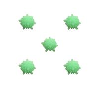 Siepificius Set di 2 palline riutilizzabili in PVC per asciugare le macchie della lavatrice, ammorbidiscono il tessuto, Set da 5 (verde), as description, come descrizione
