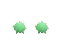 Siepificius Set di 2 palline riutilizzabili in PVC per asciugare le macchie della lavatrice, ammorbidiscono il tessuto, Set da 2 (verde), as description, come descrizione