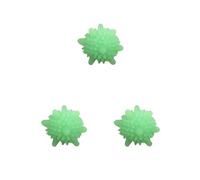 Siepificius Set di 2 palline riutilizzabili in PVC per asciugare le macchie della lavatrice, ammorbidiscono il tessuto, Set da 3 (verde), as description, come descrizione