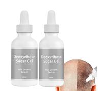 Sieri per la Crescita dei Capelli in Gel Desossiribosio, 2 Pack Gel Ispessente per Capelli Naturale, Contagocce per Riparare i Capelli, Olio per la Crescita dei Capelli del Cuoio Capelluto (60ml)