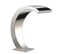 SIERINO Fontana a Cascata per Piscina in Acciaio Inossidabile - Fontana per Piscina in Argento per Esterni Decorazione da Giardino per Piscine Interrate Cascate Fontana, 11 Gancio ad Arco, 25*10,5 cm