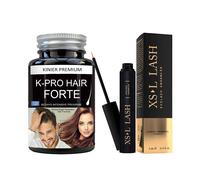 Siero Allungante Ciglia + Integratore per Capelli e Ciglia. Super Com